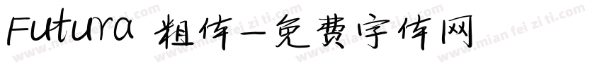 Futura 粗体字体转换